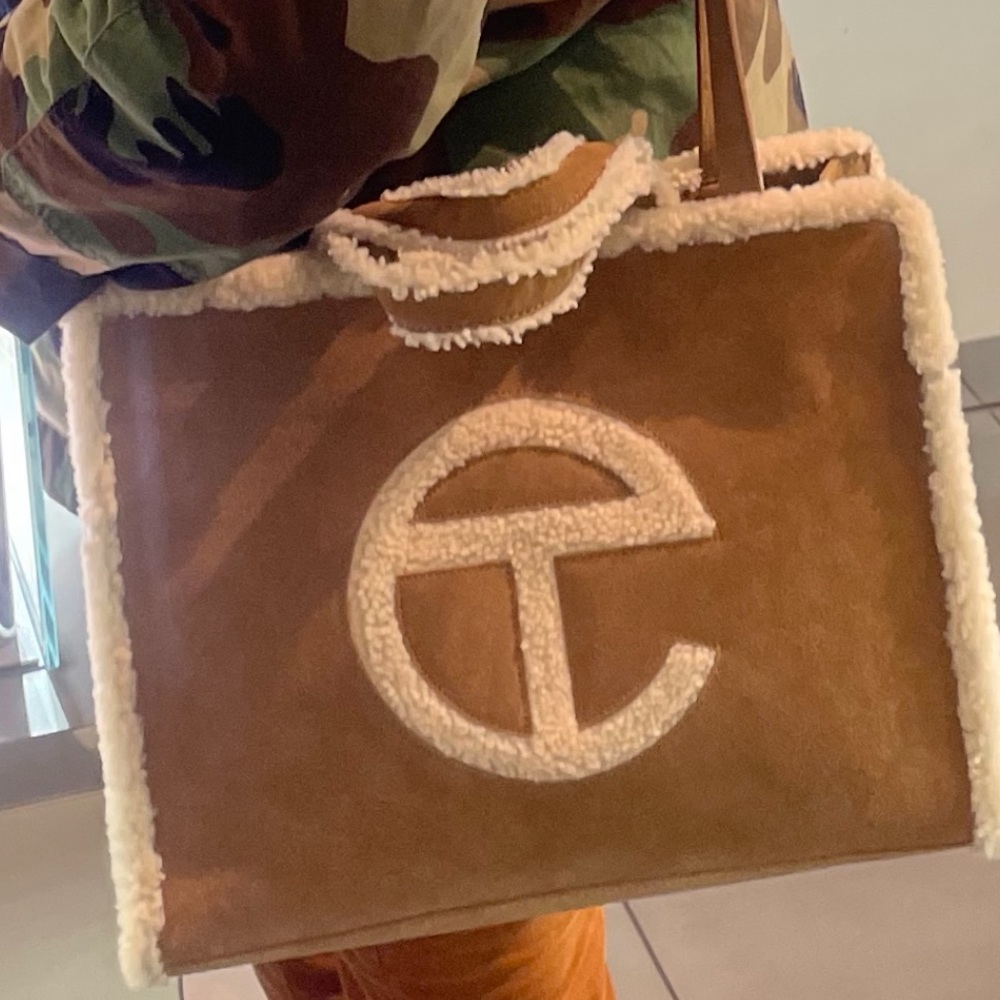 Telfar X Ugg Chestnut Medium Shopping Bag